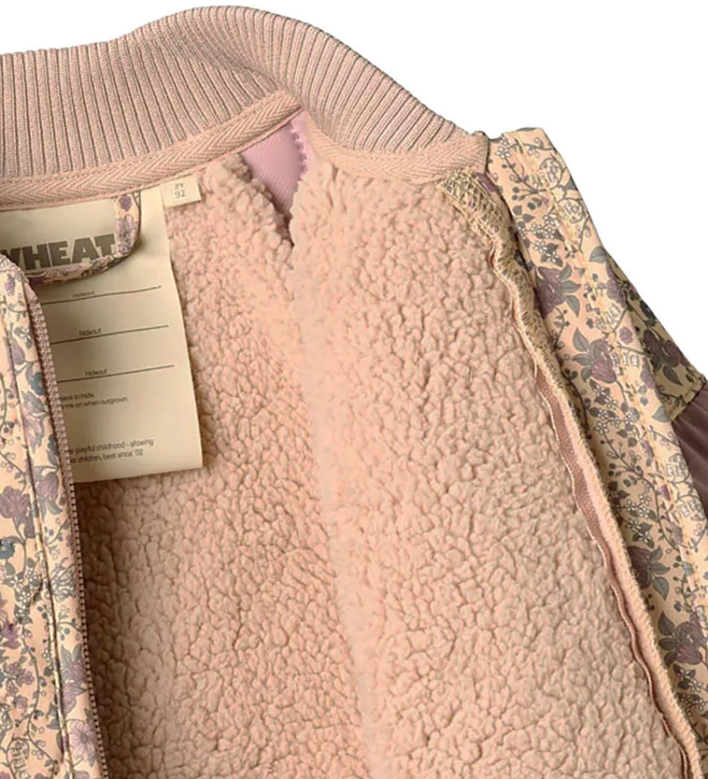 Termotøj-Wheat Termojakke m. Fleece - Ellas - Mellow Peach Tapestry