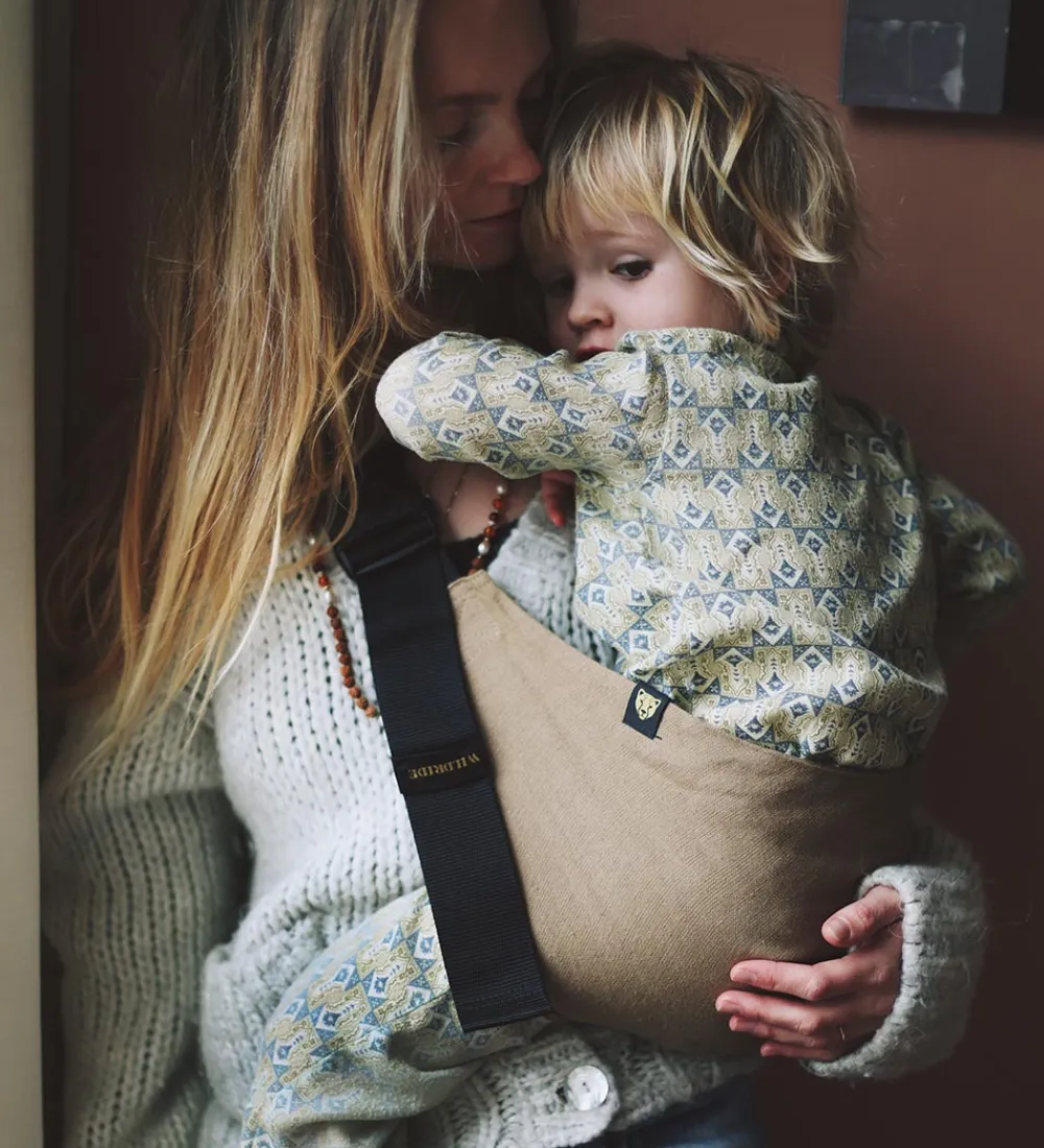Bæreseler &Amp; Vikler-Wildride Bæresele - Hør - Camel Linen - Camel