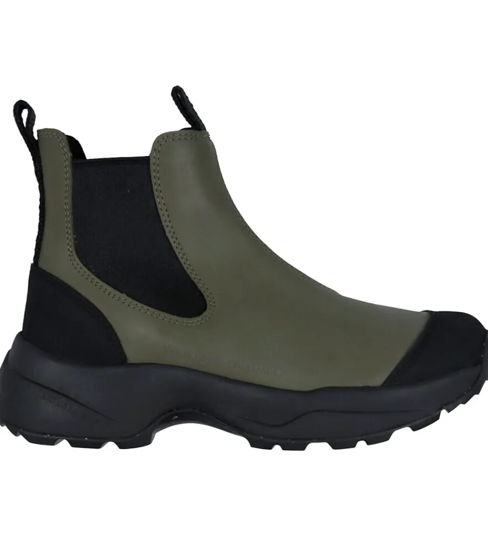 Woden Gummistøvler*Gummistøvler - Kort - Siri - Dark Olive/Black