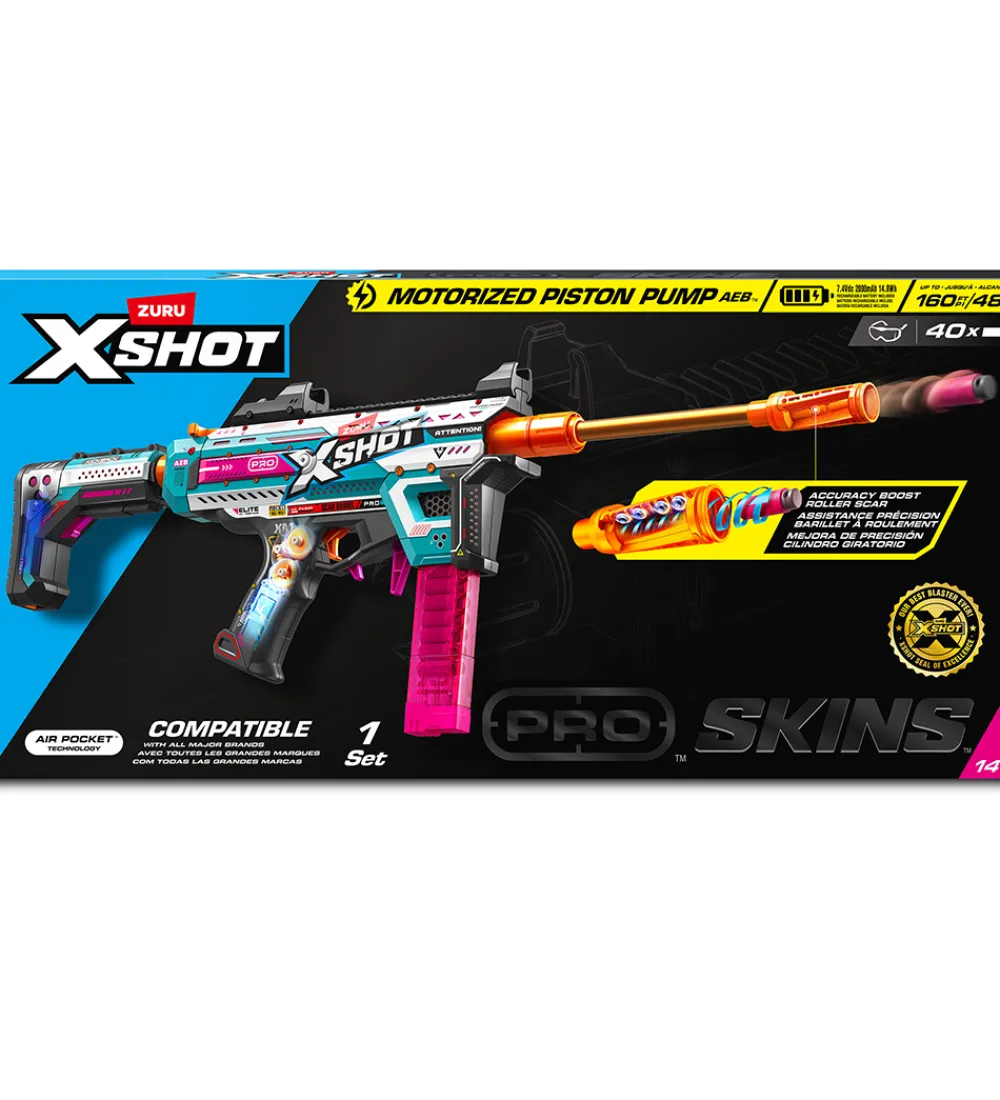 Udeleg Og Udendørs Legetøj-X-SHOT Skumgevær - Piston Pump - Motoriseret - Pro Blaster