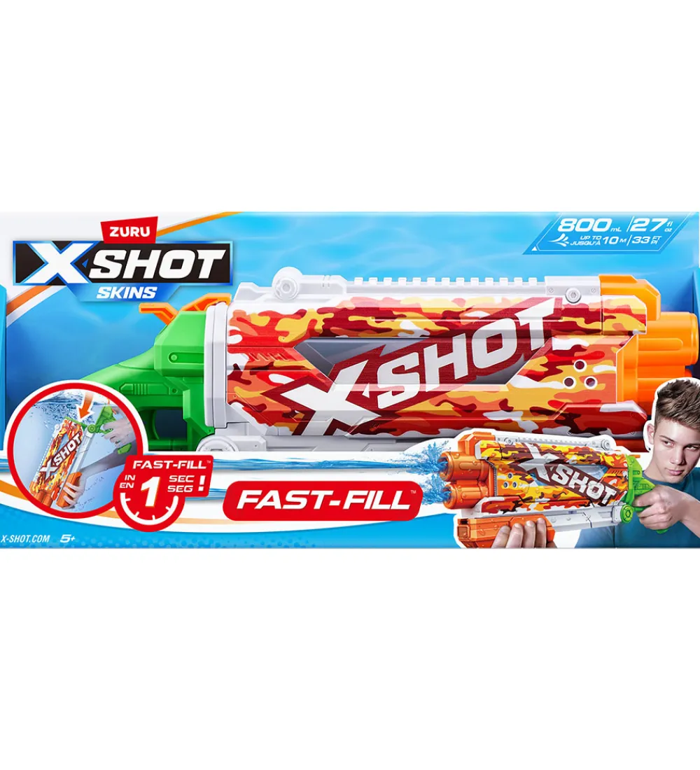 X-SHOT Vandleg*Vandpistol - Skins Pump Action Fast-Fill - 800 ml - Sun C