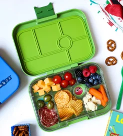 Skole|Madkasser-Yumbox Madkasse m. 6 Rum - Bento Original - Jurassic Green