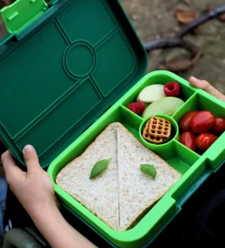 Yumbox Skole|Madkasser*Madkasse m. 4 Rum - Bento Tapas - Lime Green