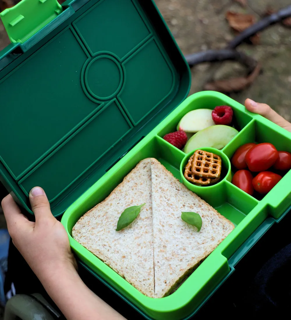 Yumbox Skole|Madkasser*Madkasse m. 4 Rum - Bento Tapas - Lime Green