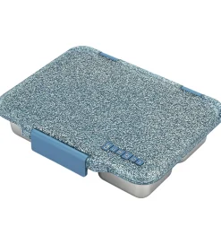 Yumbox Skole|Madkasser*Madkasse m. 4 Rum - Bento Steel - Paris Blue Glitter