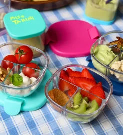 Yumbox Skole|Madkasser*Snack Bowl - 3 Rum - Raspberry Pink