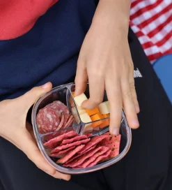 Skole|Madkasser-Yumbox Snack Bowl - 3 Rum - Navy Blue